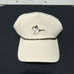 Poncho Outdoors‎ Duck Hat Snapback Rope Performance Trucker Stone Khaki